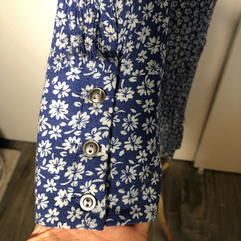 *SOLD* Flowy XS floral print long-sleeved summer - Picture 7 of 13